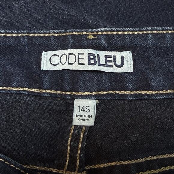 Womens Code Bleu Size 14 Short Womens Chelsea Classic Straight Jeans Dark Wash - Picture 4 of 6